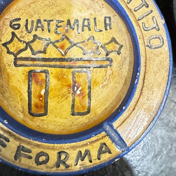 Hotel Cortijo Reforma Guatemala Ashtray Set of 2 Souvenir Handmade - Picture 8 of 13